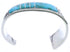 Southwest Turquoise Feather Sterling Silver Cuff Bracelet MX27310